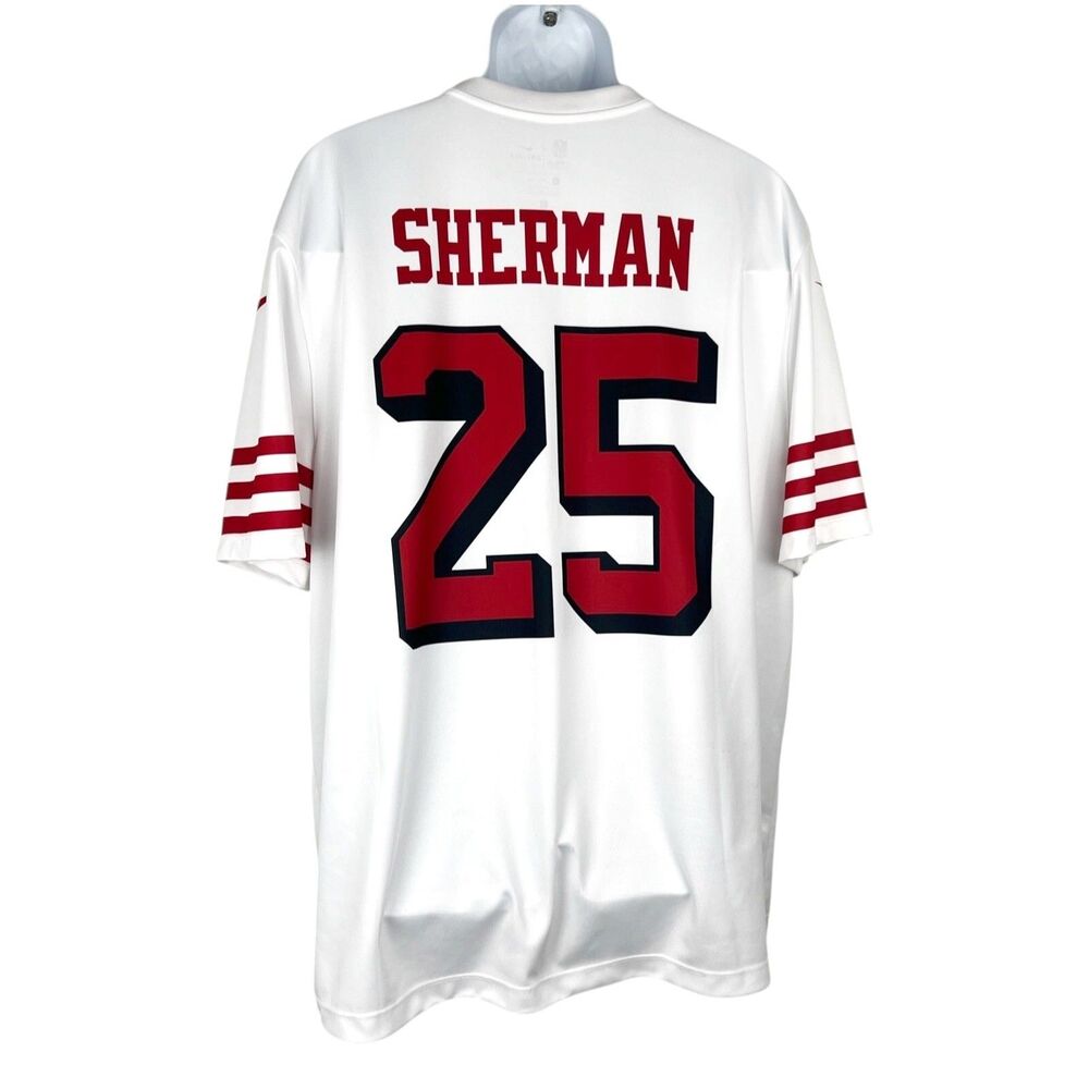 Richard Sherman #25 San Francisco 49ers Football Jersey Men XXL Nike On Field - Picture 2 of 14